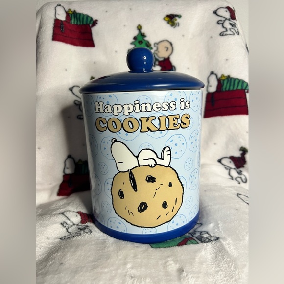 Peanuts Other - Peanuts Snoppy Happiness Is Cookies Canister,Ceramic Cookie Jar